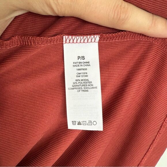 DYNAMITE | Red Ruched Midi Skirt - Picture 3 of 10